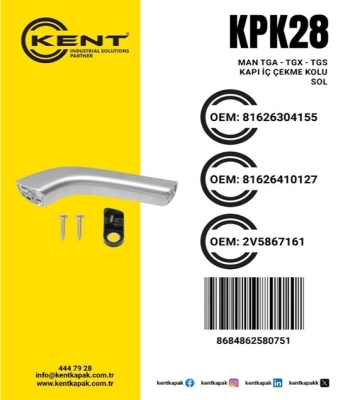 KENT TGA-TGX TGS KAPI İÇ ÇEKME KOLU SOL