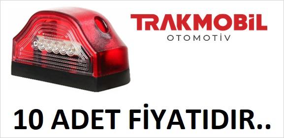 KOBRA PLAKA LAMBA 6 LEDLİ (10 ADET) Kırmızı