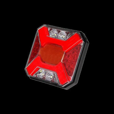 LEDLİ HAMBURGER STOP KARE 4 FONSİYONLU 12-24 VOLT