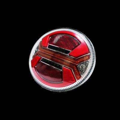 LEDLİ LEDLİ HAMBURGER STOP YUVARLAK 4 FONSİYONLU 12 VOLT