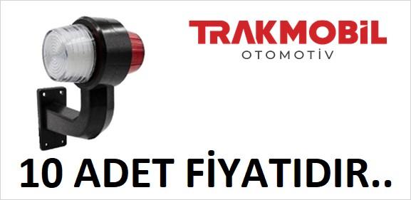 MAKSİ EĞRİ LAMBA NEON 16CM (10 ADET) Kırmızı - Beyaz