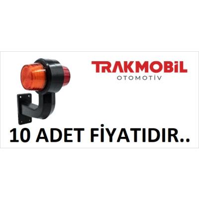 MAKSİ EĞRİ LAMBA NEON 16CM (10 ADET) Sarı - Kırmızı