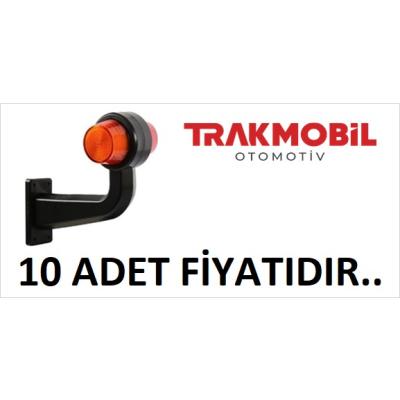 MAKSİ EĞRİ LAMBA NEON UZUN 20CM (10 ADET) Sarı - Kırmızı