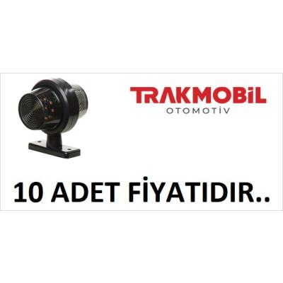 MAKSİ TAKOZ LAMBA FÜME CAM (10 ADET) Sarı - Kırmızı