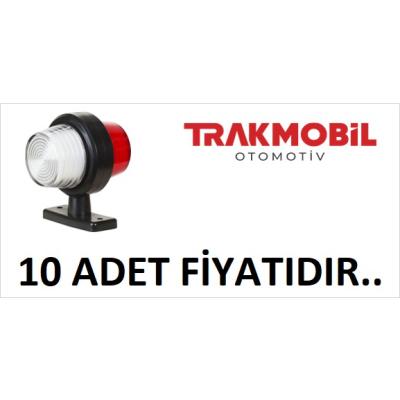 MAKSİ TAKOZ LAMBA NEON (10 ADET) Kırmızı - Beyaz