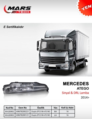 MARS ATEGO YENİ MODEL FAR ÜSTÜ SİNYAL SAĞ