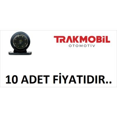 MİNİ DÜZ LAMBA 18 LEDLİ FÜME CAM (10 ADET) Kırmızı - Beyaz