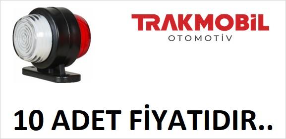 MİNİ DÜZ LAMBA NEON (10 ADET) Kırmızı - Beyaz