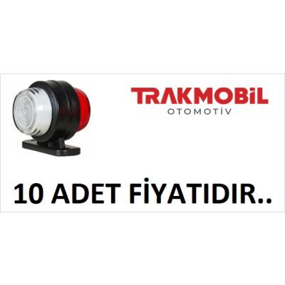 MİNİ DÜZ LAMBA NEON (10 ADET) Kırmızı - Beyaz