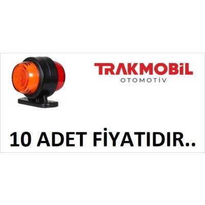 MİNİ DÜZ LAMBA NEON (10 ADET) Sarı - Kırmızı