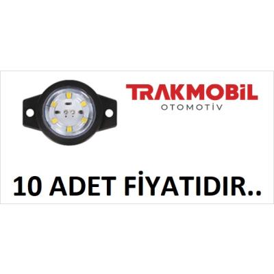 MİNİ İŞARET LAMBA 6 LEDLİ (10 ADET) Beyaz