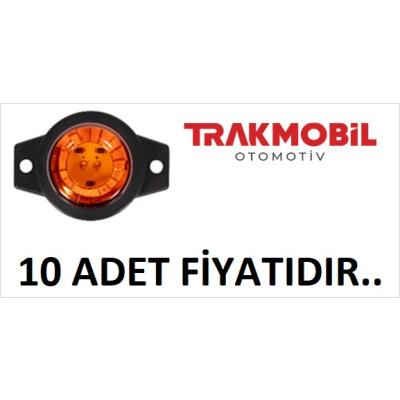 MİNİ İŞARET LAMBA 9 LEDLİ (10 ADET) Sarı