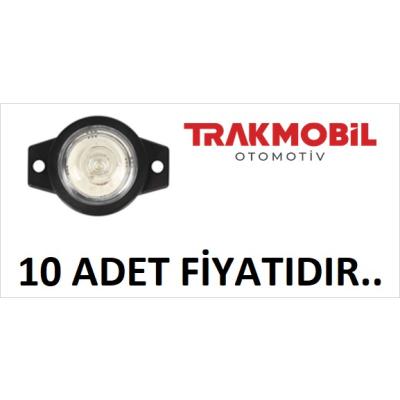 MİNİ İŞARET LAMBA TEK LEDLİ (10 ADET) Beyaz