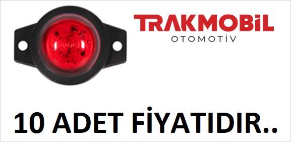 MİNİ İŞARET LAMBA TEK LEDLİ (10 ADET) Kırmızı