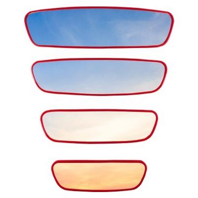 MOTAYSAN PIRLANTA 4LÜ ÇERÇEVELİ SET AYNA KIRMIZI