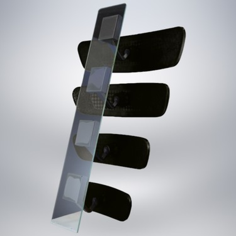 MOTAYSAN PIRLANTA 4LÜ ÇERÇEVELİ SET AYNA SİYAH