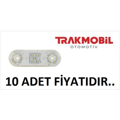 OVAL LAMBA 17 LEDLİ (10 ADET) Beyaz