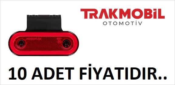 OVAL LAMBA 20 LEDLİ NEON BRAKETLİ (10 ADET) Kırmızı