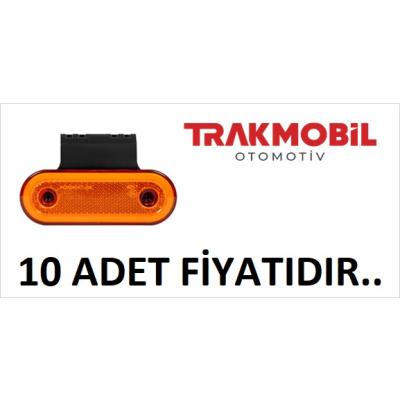 OVAL LAMBA 20 LEDLİ NEON BRAKETLİ (10 ADET) Sarı