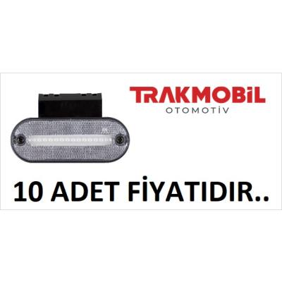 OVAL LAMBA NEON BRAKETLİ (10 ADET) Beyaz