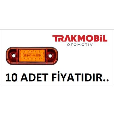 OVAL PARMAK LAMBA 12 LEDLİ (10 ADET) Sarı