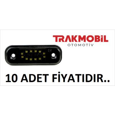 OVAL PARMAK LAMBA 12 LEDLİ FÜME CAM (10 ADET) Beyaz