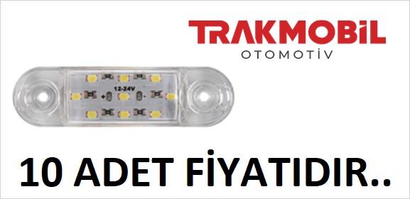 OVAL PARMAK LAMBA 9 LEDLİ (10 ADET) Beyaz