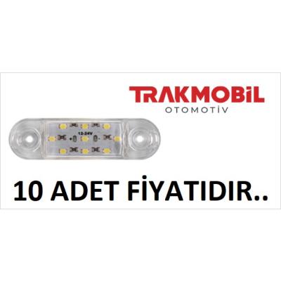 OVAL PARMAK LAMBA 9 LEDLİ (10 ADET) Beyaz