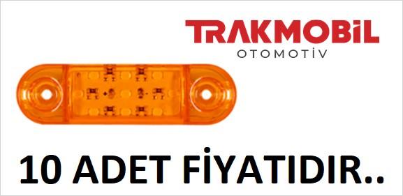 OVAL PARMAK LAMBA 9 LEDLİ (10 ADET) Sarı