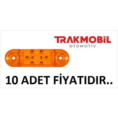 OVAL PARMAK LAMBA 9 LEDLİ (10 ADET) Sarı