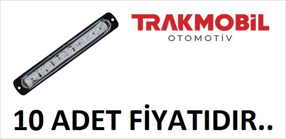 PARMAK LAMBA 12 LEDLİ MERCEKLİ CAM UZUN (10 ADET) Beyaz