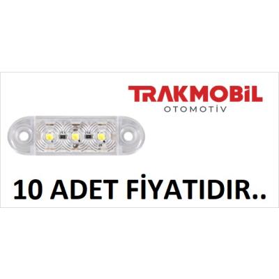 PARMAK LAMBA 3 LEDLİ (10 ADET) Beyaz