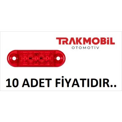 PARMAK LAMBA 3 LEDLİ (10 ADET) Kırmızı
