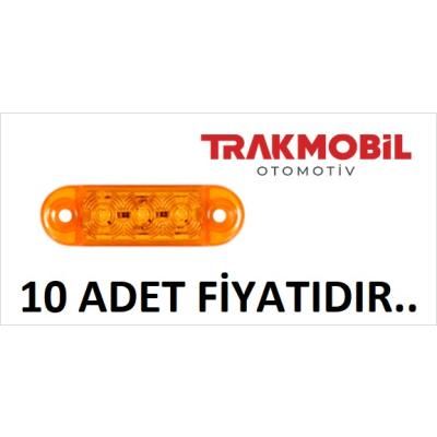 PARMAK LAMBA 3 LEDLİ (10 ADET) Sarı