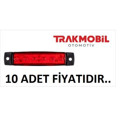 PARMAK LAMBA 6 LEDLİ (10 ADET) Kırmızı
