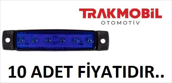 PARMAK LAMBA 6 LEDLİ (10 ADET) Mavi