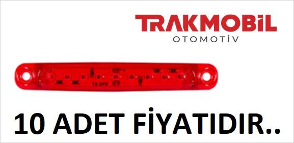 PARMAK LAMBA 9 LEDLİ (10 ADET) Kırmızı