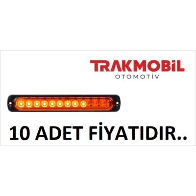 PARMAK LAMBA KAYAR LEDLİ (12 LED) (10 ADET) Sarı