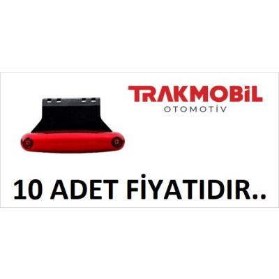 PARMAK LAMBA NEON BRAKETLİ (10 ADET) Kırmızı