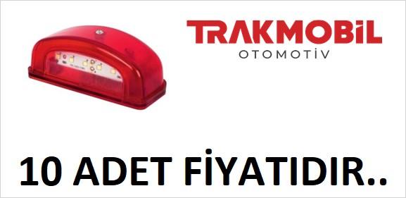 PLAKA LAMBA 6 LEDLİ (10 ADET) Kırmızı