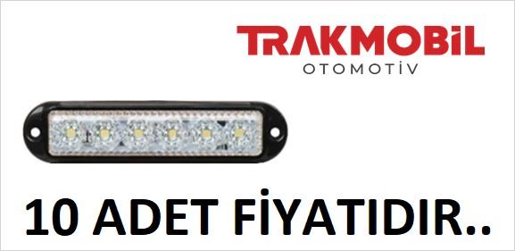 PRO LED ÇAKAR LAMBA 4 FONKSİYONLU SİYAH ÇERÇEVE (10 ADET) Beyaz