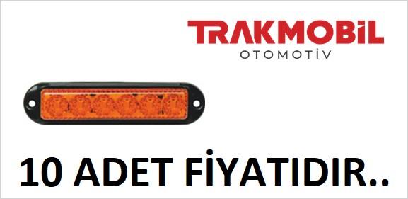 PRO LED ÇAKAR LAMBA 4 FONKSİYONLU SİYAH ÇERÇEVE (10 ADET) Sarı