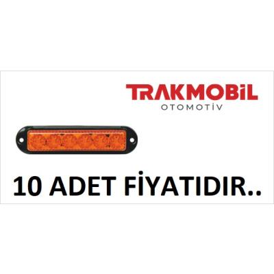 PRO LED ÇAKAR LAMBA 4 FONKSİYONLU SİYAH ÇERÇEVE (10 ADET) Sarı