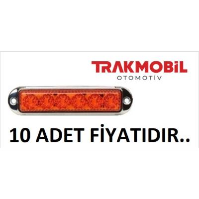 PRO LED DEKOR LAMBA 6 LEDLİ KROM ÇERÇEVELİ (10 ADET) Sarı
