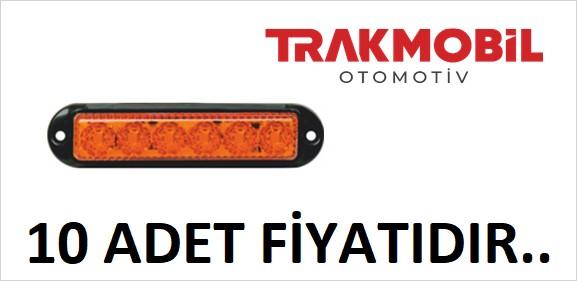 PRO LED DEKOR LAMBA 6 LEDLİ SİYAH ÇERÇEVELİ (10 ADET) Sarı