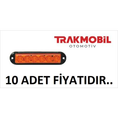PRO LED DEKOR LAMBA 6 LEDLİ SİYAH ÇERÇEVELİ (10 ADET) Sarı