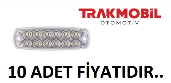 PRO SIDE MARKER LAMBA 12 LEDLİ (10 ADET) Beyaz