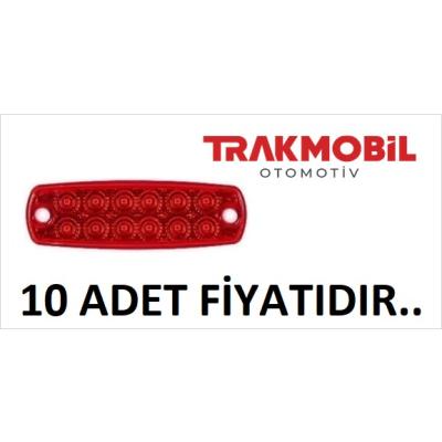 PRO SIDE MARKER LAMBA 12 LEDLİ (10 ADET) Kırmızı