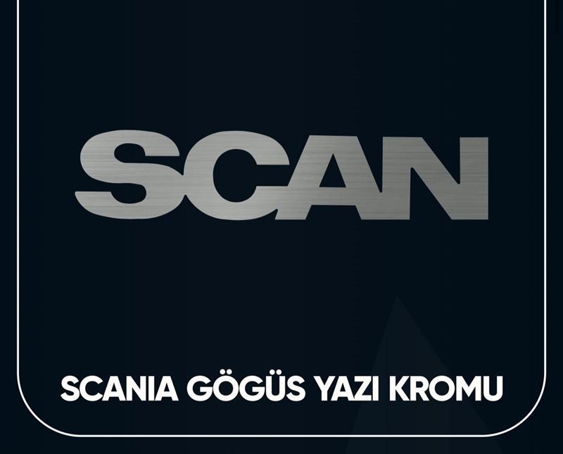 SCANIA GÖĞÜS YAZI BÜYÜK NİKELAJI