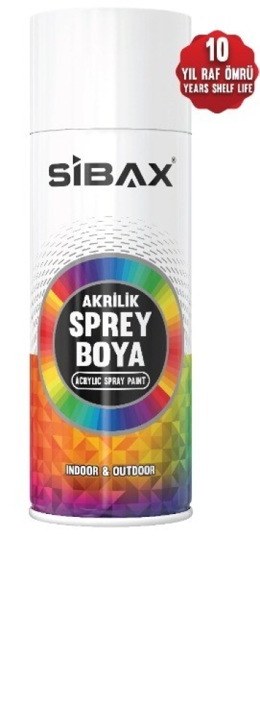SİBAX 400 ML AKRİLİK SPREY BOYA KARMEN KIRMIZI ( RAL3002)